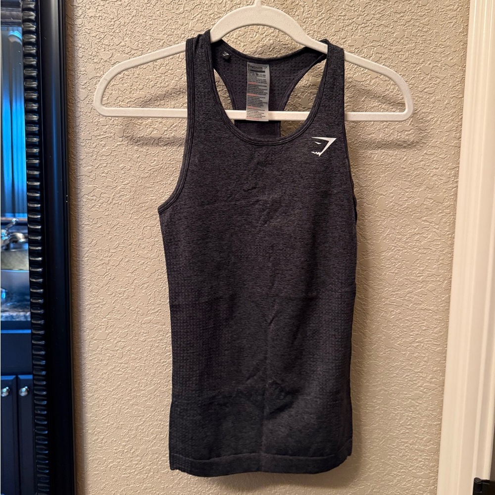 Gymshark Black Marl Seamless Racerback Tank